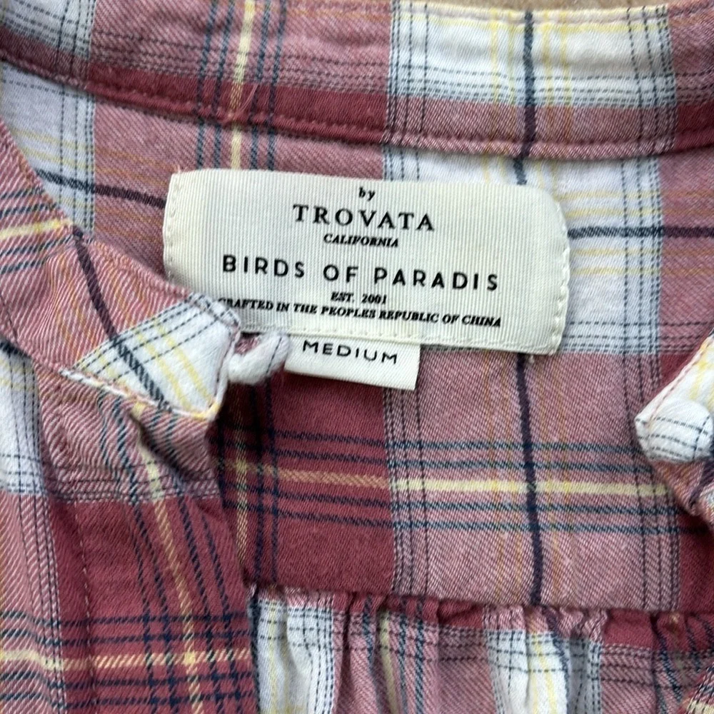 Trovata Birds of Paradise Brett Blouse Sz M - Picture 7 of 8